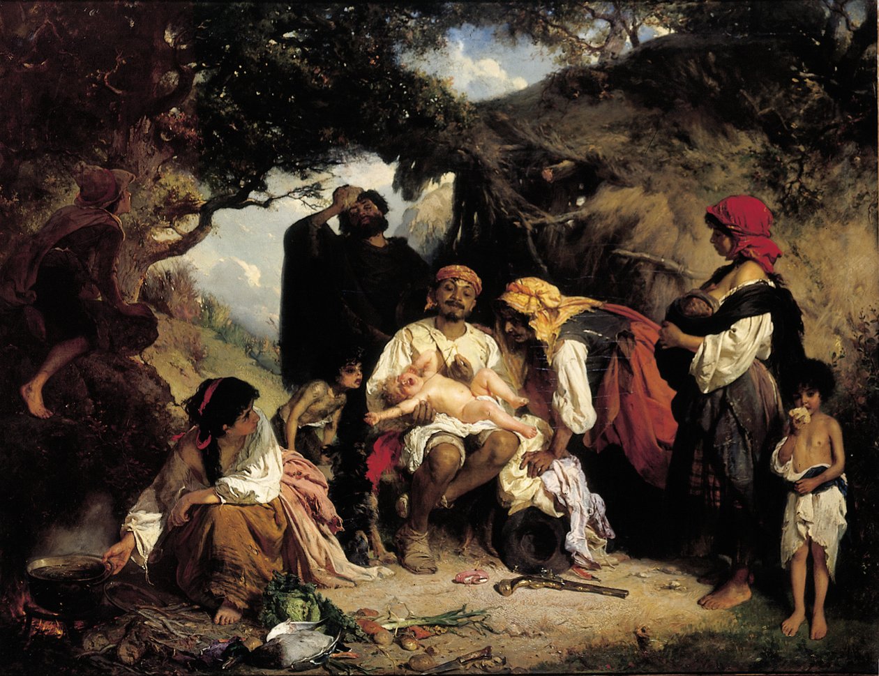 The Foundling, 1861 od Heinrich Wilhelm Schlesinger