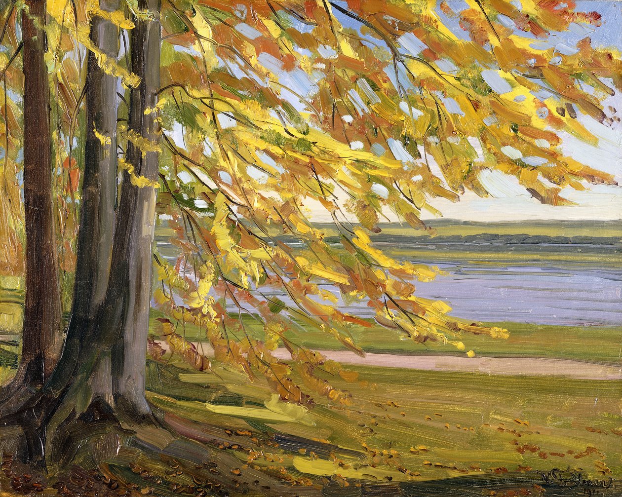 jezero Starnberg; Starnberger See, 1911 od Heinrich Wilhelm Truebner