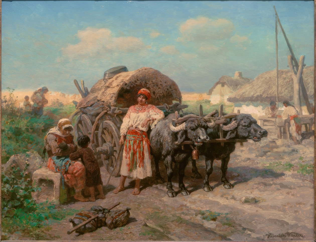 Odpočívající cikán od Heinrich Winter