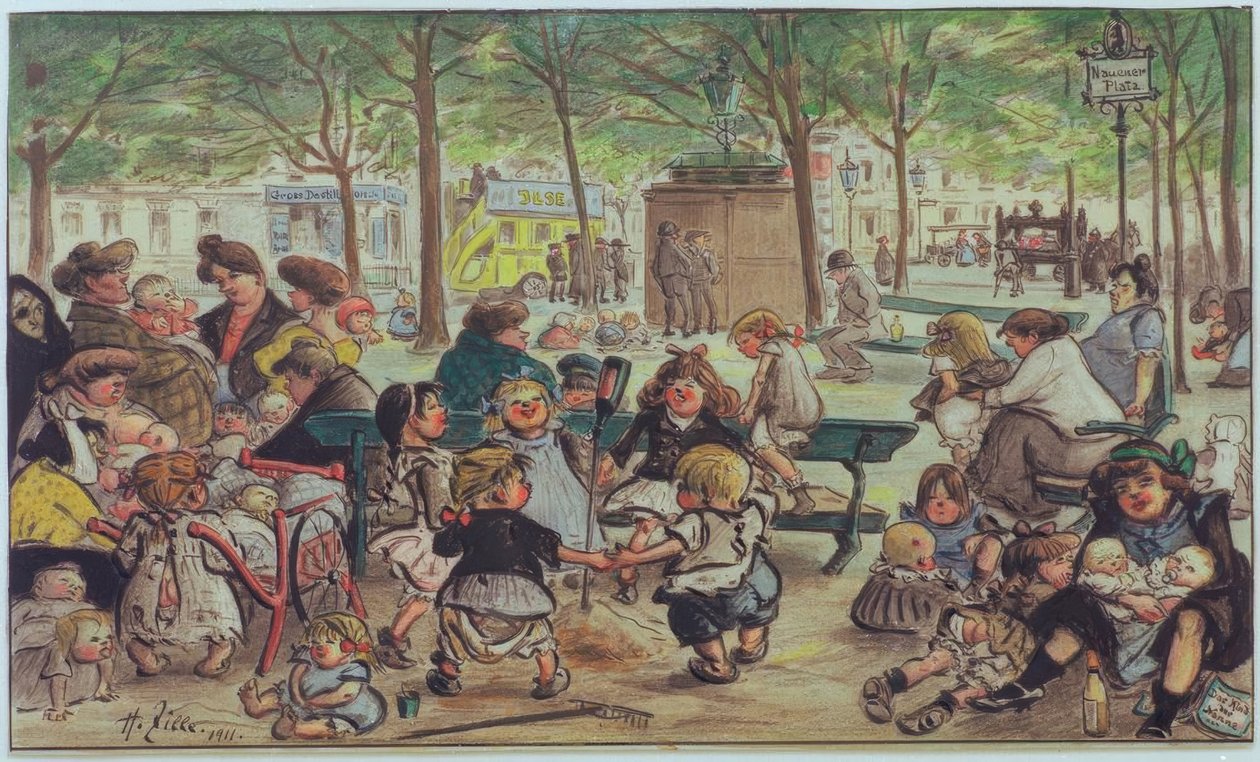 Park Nauener od Heinrich Zille