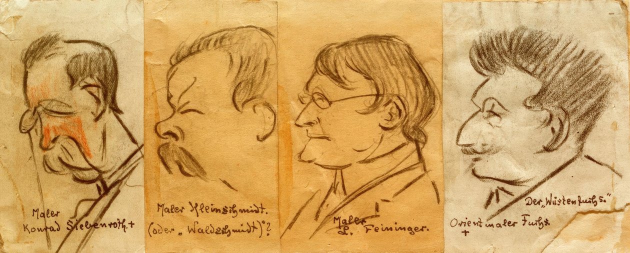 Čtyři portréty od Heinrich Zille