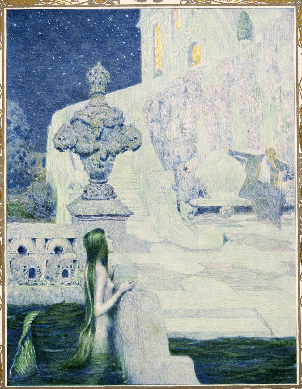 Malá mořská panna z pohádek Hanse Christiana Andersena, hospoda. 1911 od Heinrich and Urban Lefler