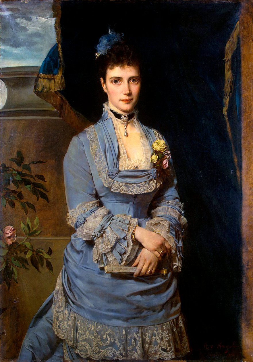 Portrét velkovévodkyně Marie Fjodorovny, princezny Dagmar Dánské, 1847-1928, 1874. od Heinrich von Angeli
