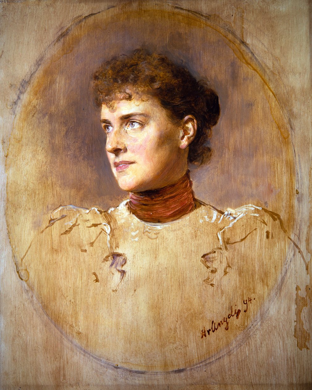 Portrét mladé ženy od Heinrich von Angeli