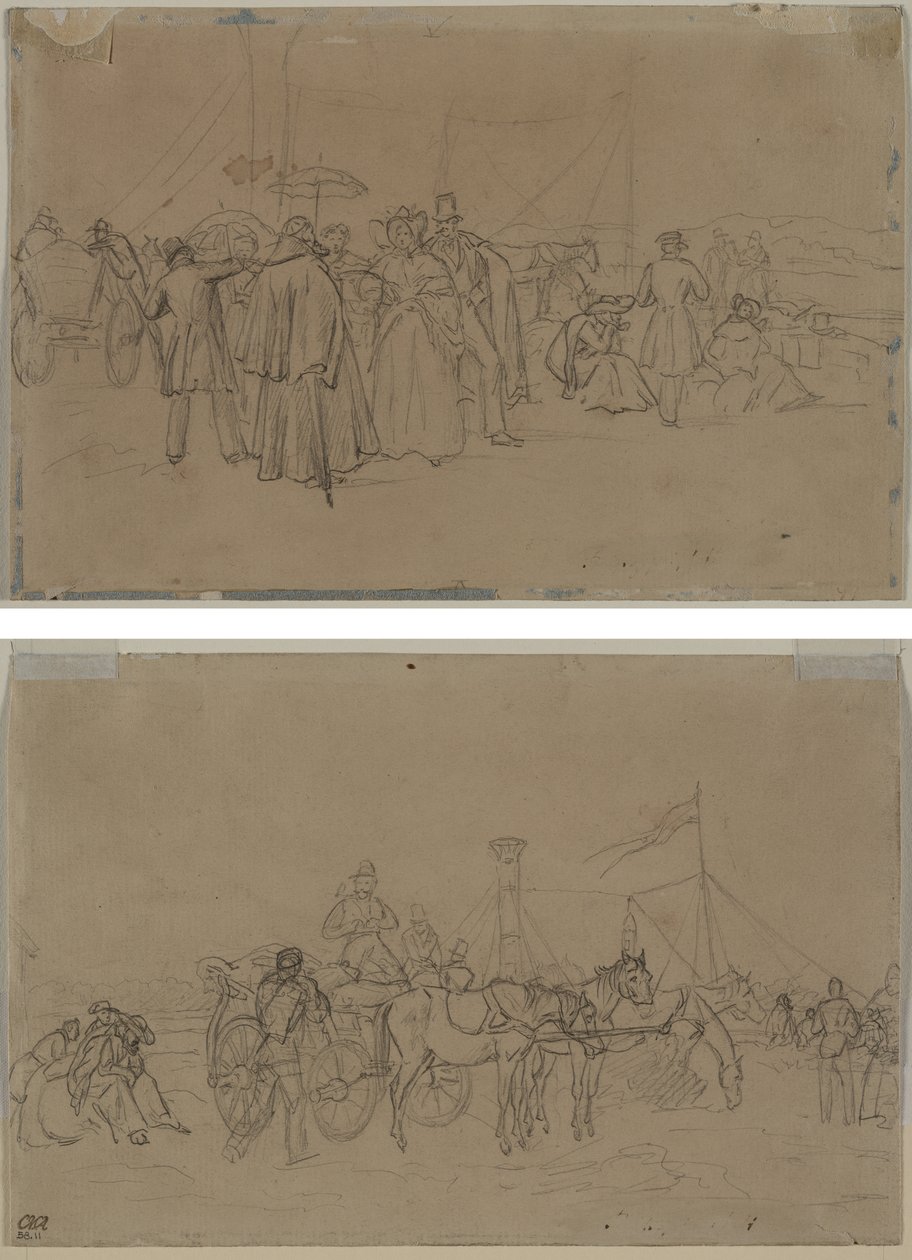 Cestující pro Rýnský parník (recto) Cestující pro Rýnský parník (verze) od Heinrich von Mayr