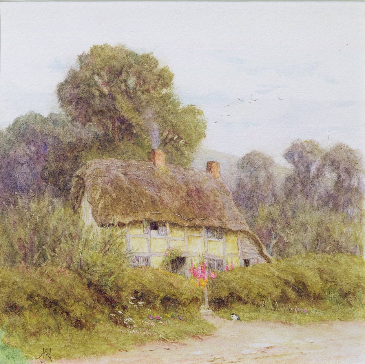 Venkovský dům od Helen Allingham