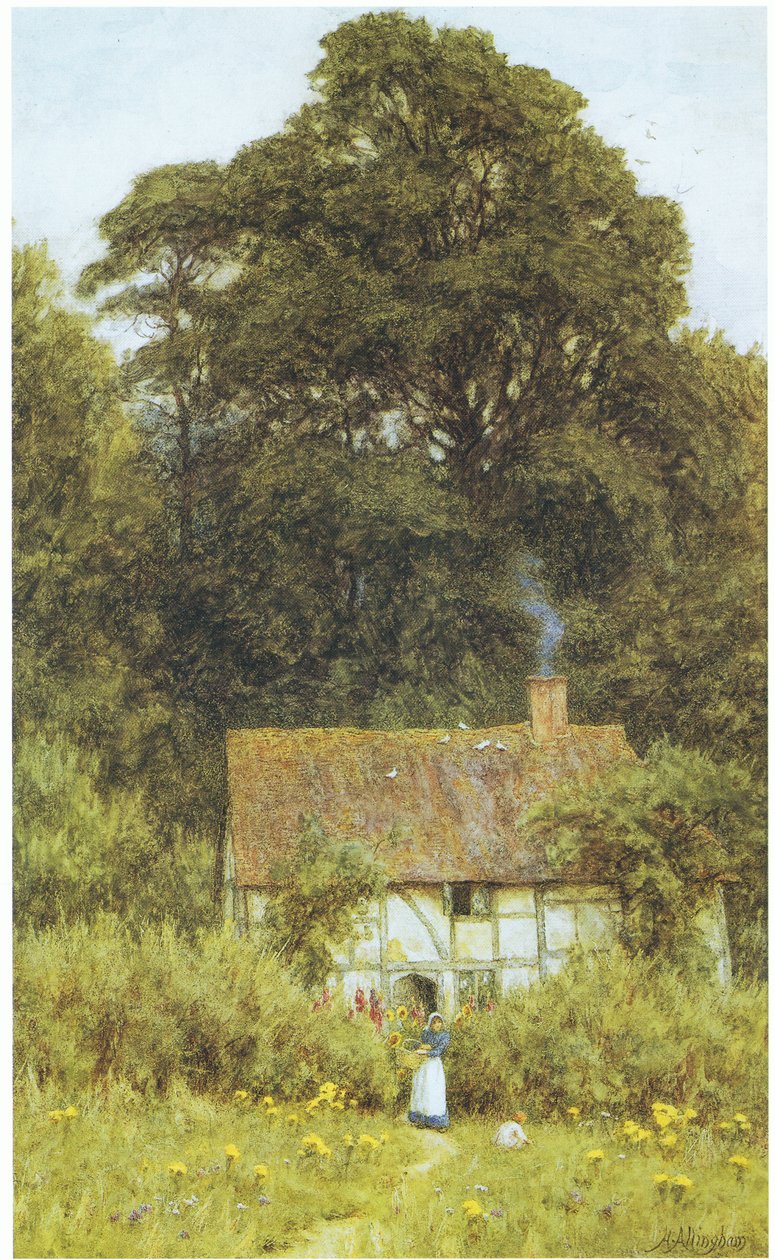 Chata v Brooku, poblíž Witley od Helen Allingham