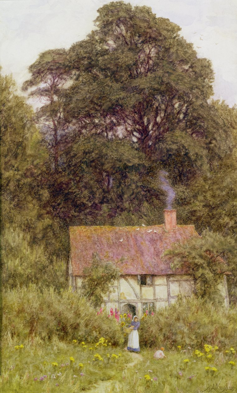 Chata poblíž Brook, Witley, Surrey od Helen Allingham