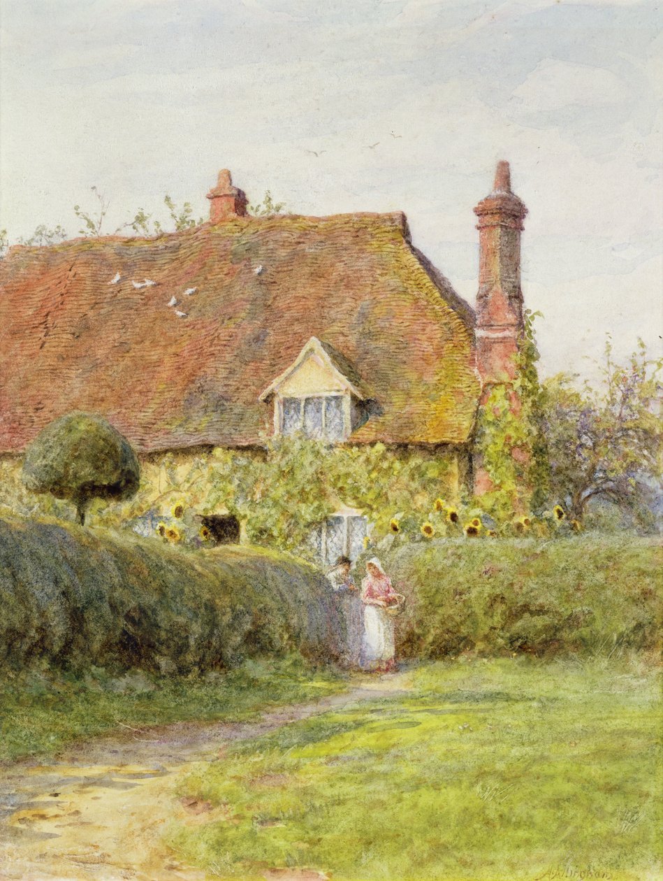 Slunečnicová chata od Helen Allingham
