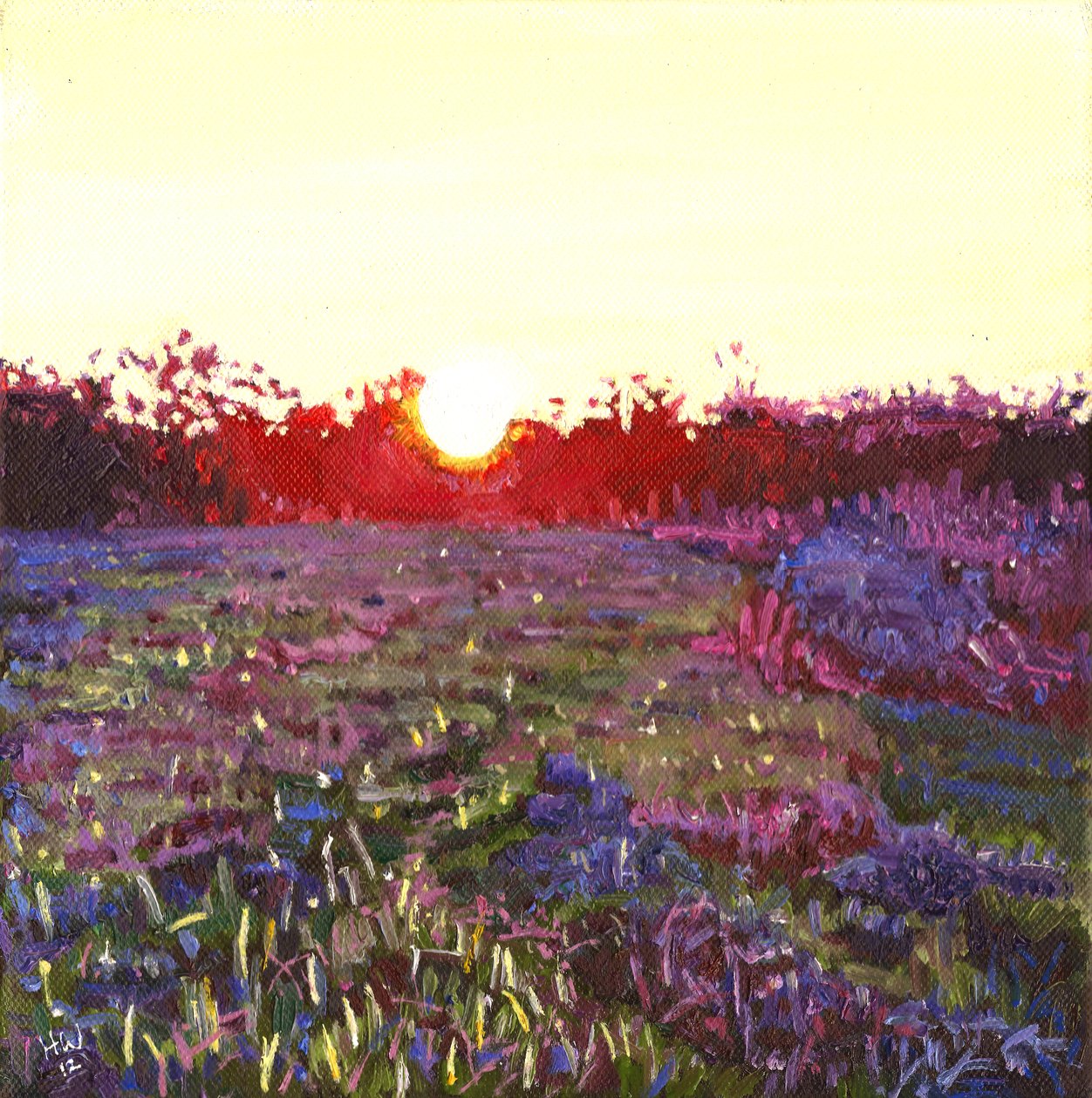 Farley západ slunce, 2012, od Helen White