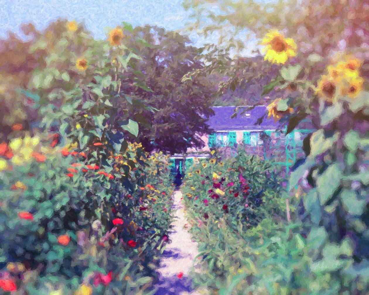 Giverny v květech, 2018, od Helen White