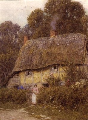 Berkshire Cottage od Helen Allingham