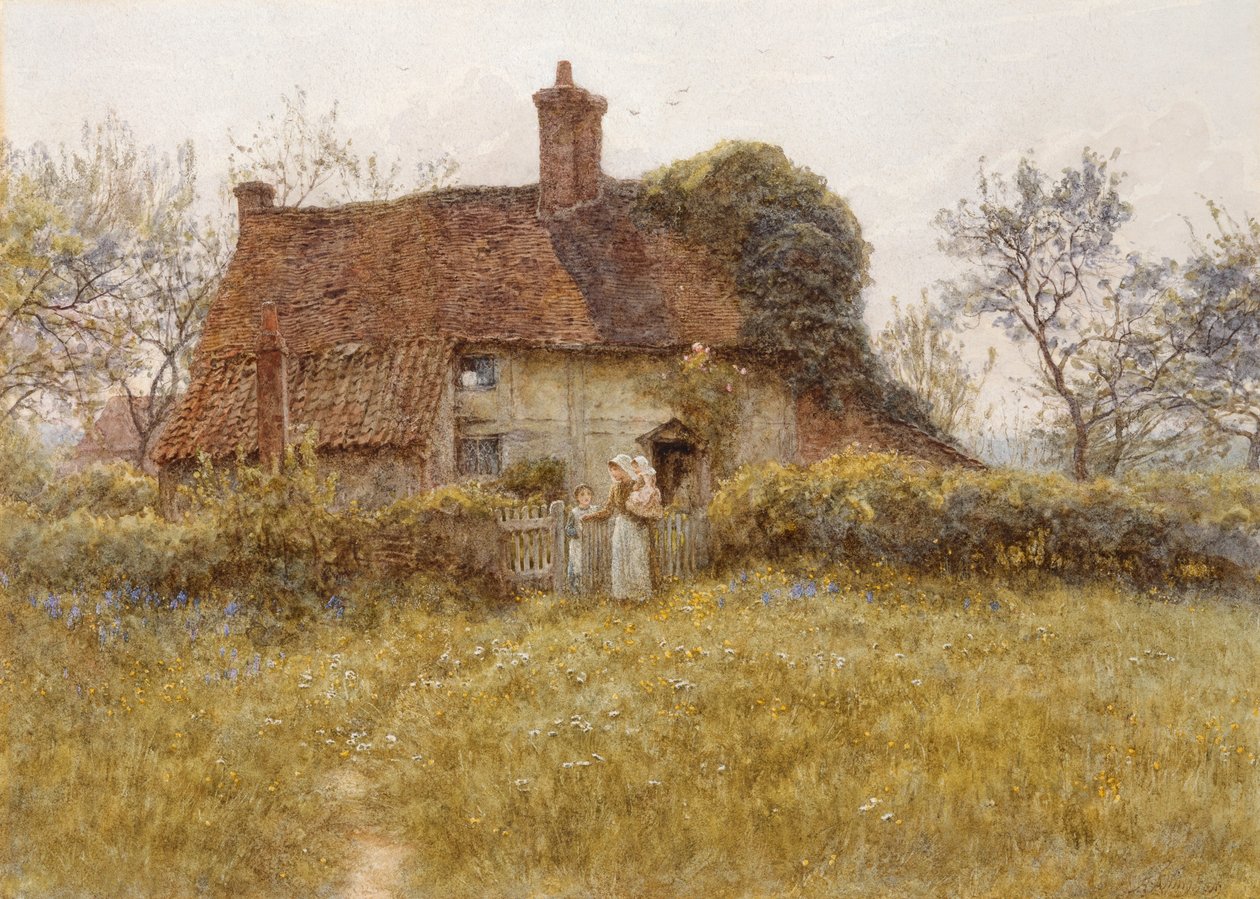Chata v Pinner, Middlesex od Helen Allingham