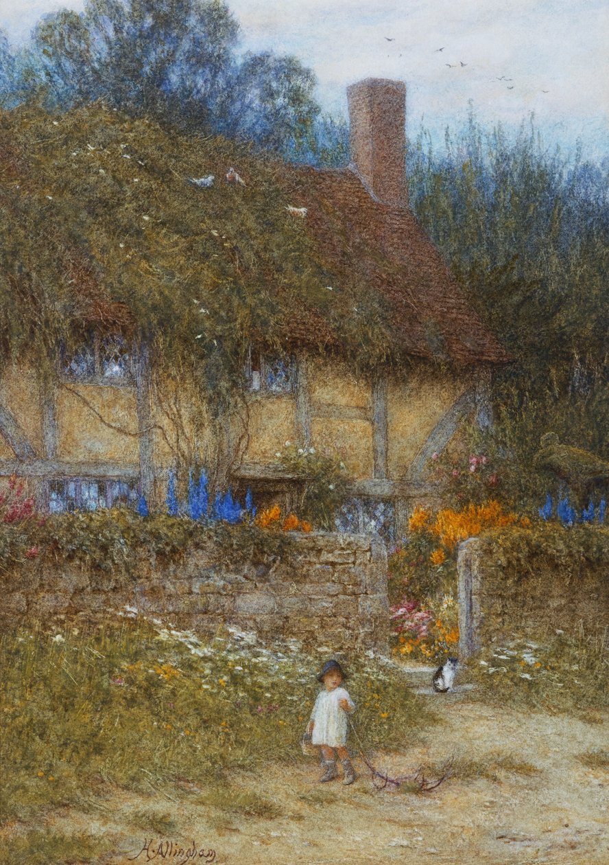 Chata poblíž Godalming, Surrey od Helen Allingham