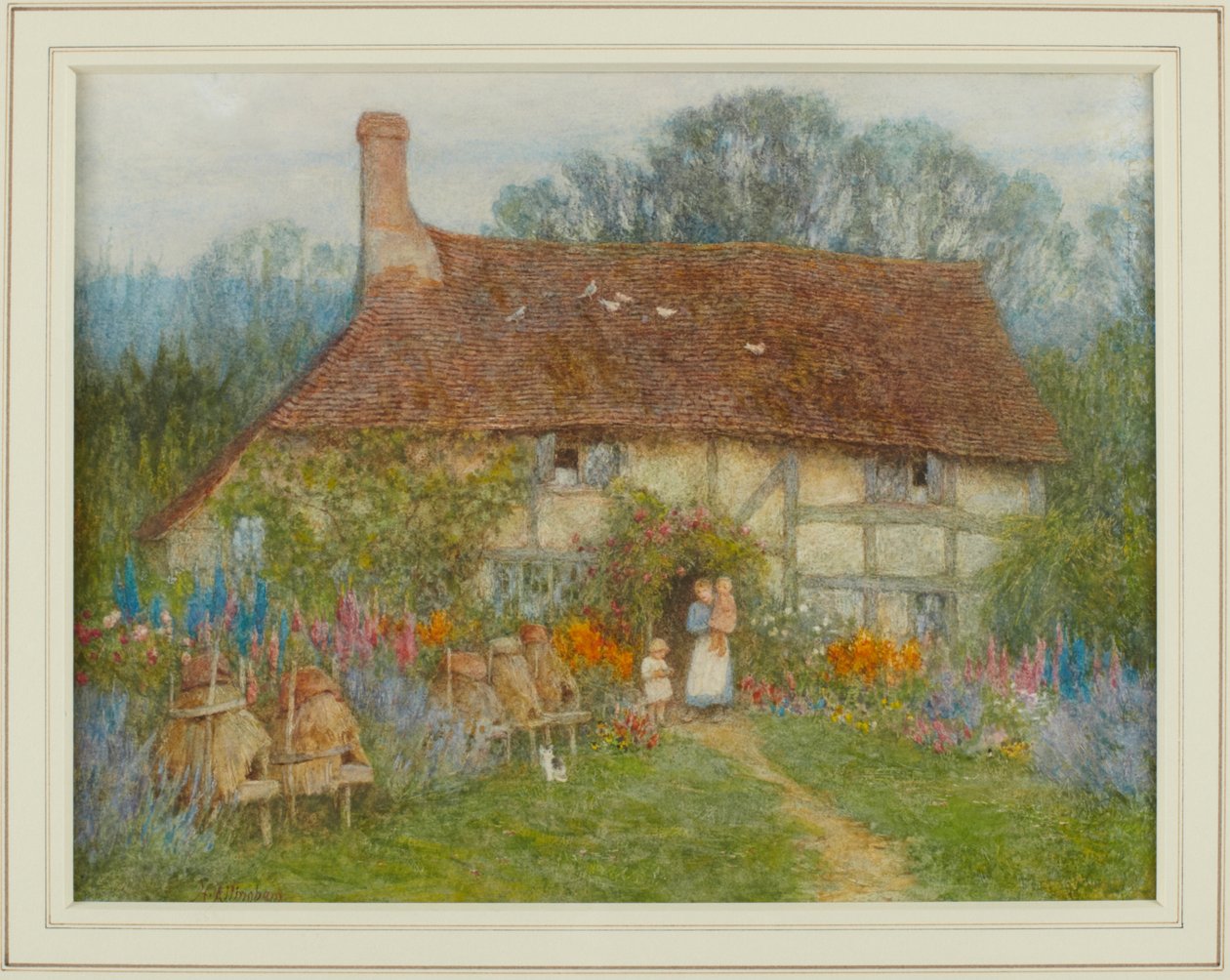 A Surrey Cottage, 1880 od Helen Allingham
