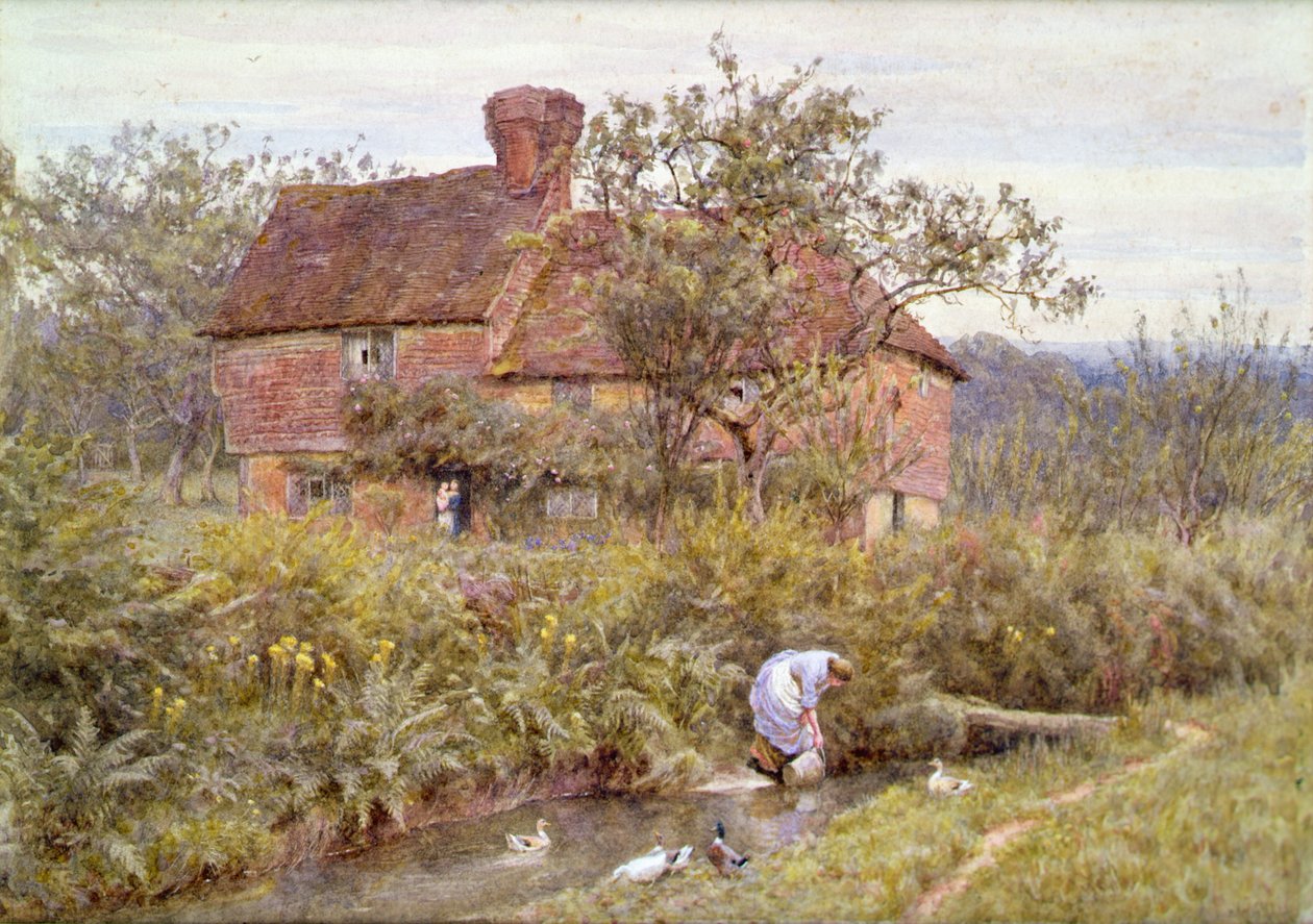 Ein altes Surrey Cottage von Helen Allingham