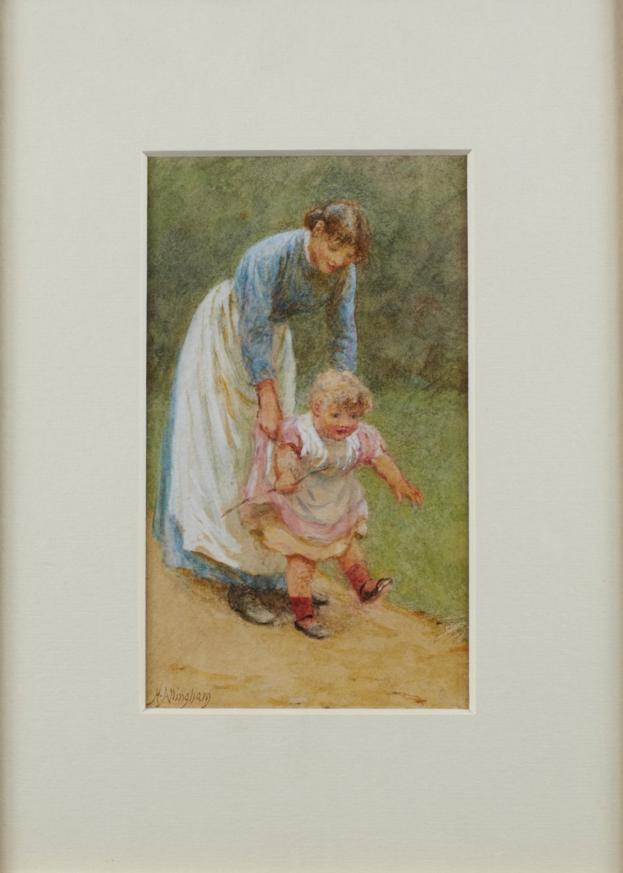 Henry se sestrou, 1884 od Helen Allingham