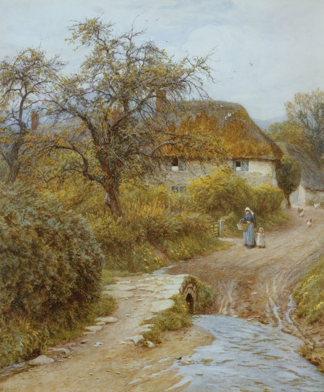 Hill Farm, Symondsbury, Dorset od Helen Allingham