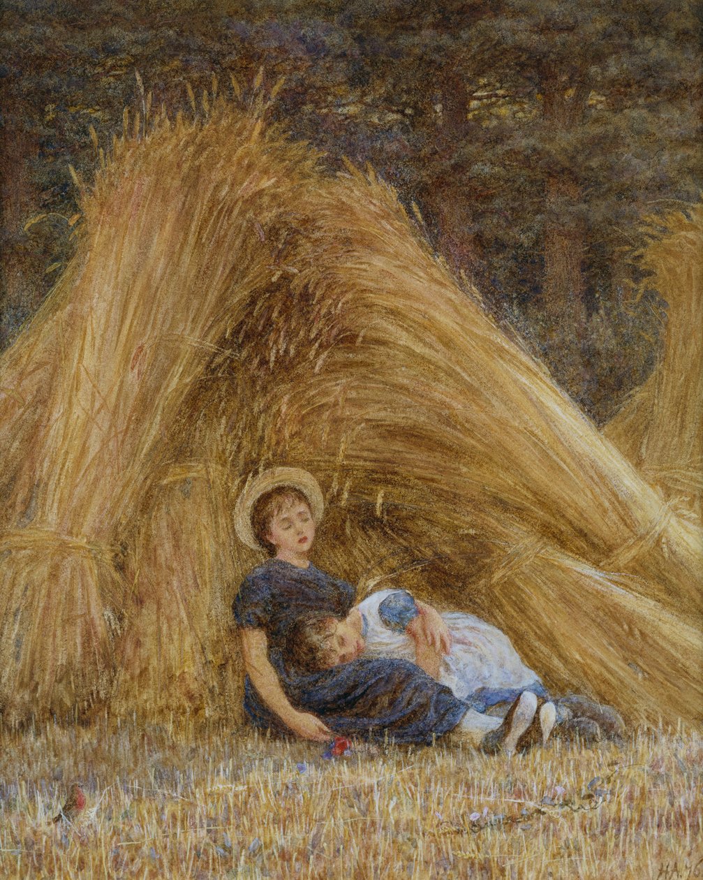 Minulá práce (akvarel) od Helen Allingham