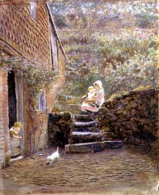 Kotě od Helen Allingham