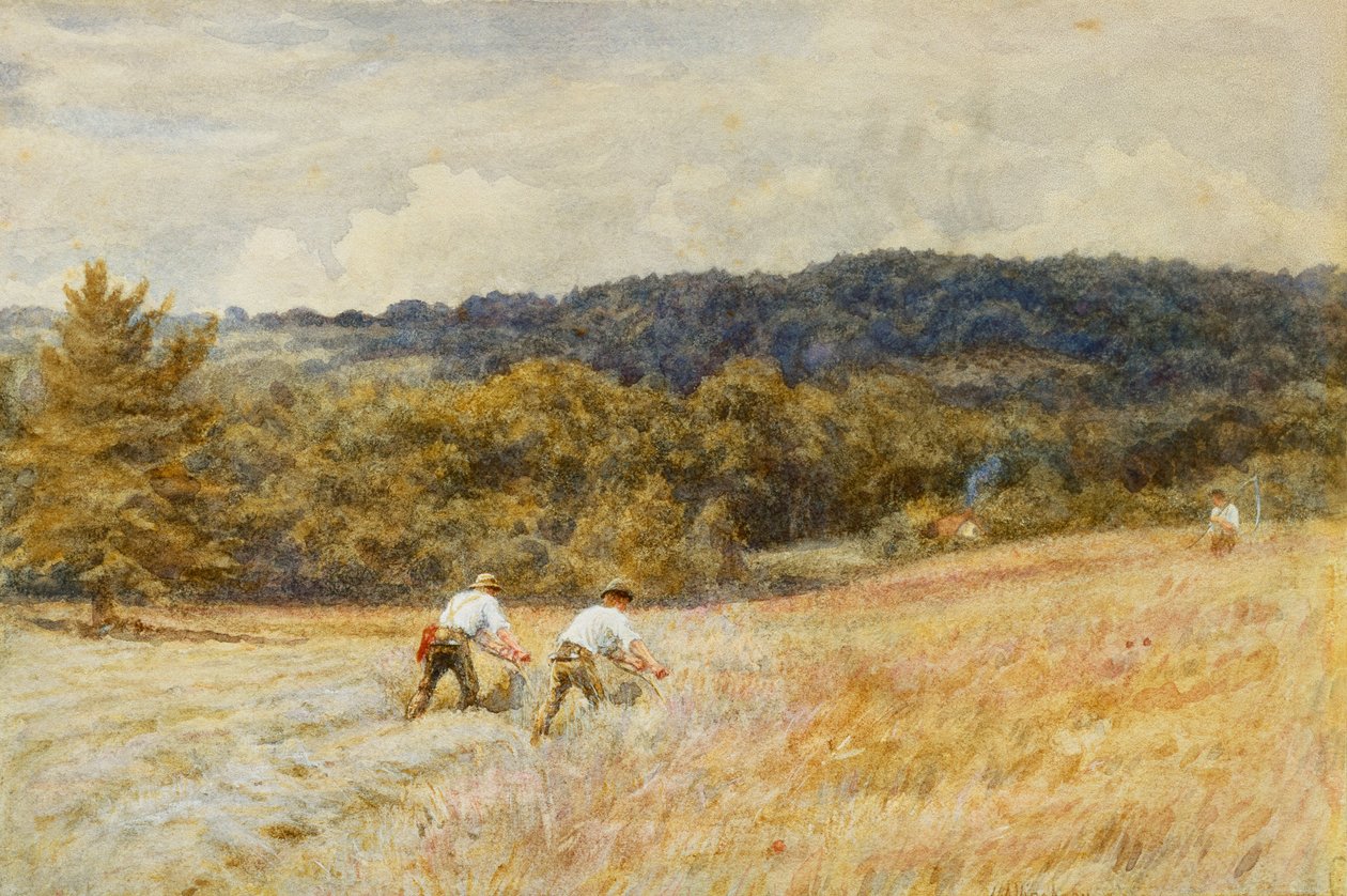 The Reapers (akvarel na papíře) od Helen Allingham