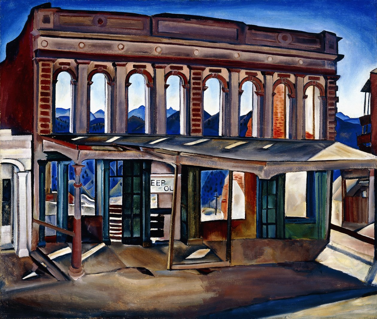 Wells Fargo Ruins (olej na plátně) od Helen Katharine Forbes