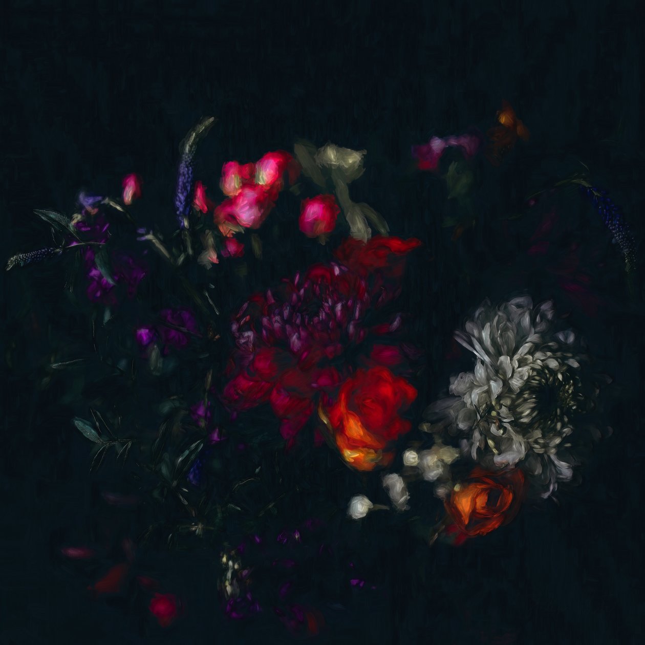 Tmavé květinové, 2019 od Helen White