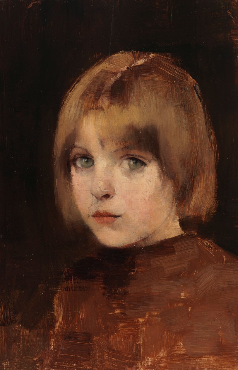 Hlava dívky od Helene Schjerfbeck