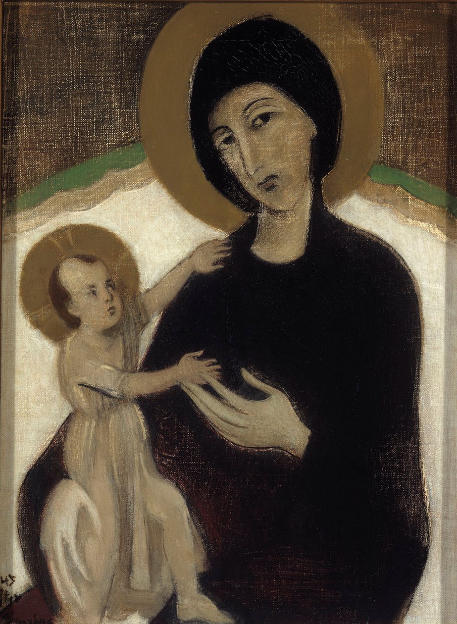 Madona s dítětem, podle Cimabua od Helene Schjerfbeck