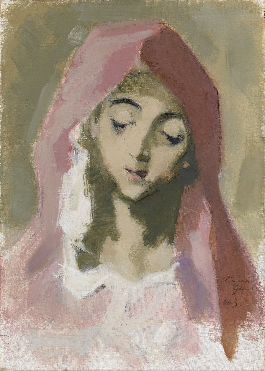Madona milosrdenství, podle El Greca od Helene Schjerfbeck