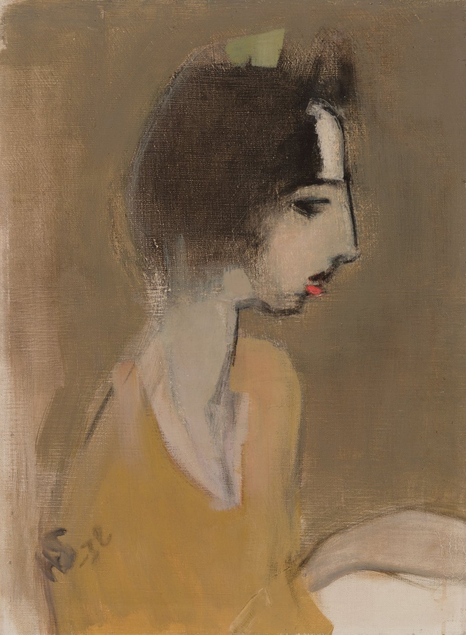 Profil ženy (zpaměti) od Helene Schjerfbeck