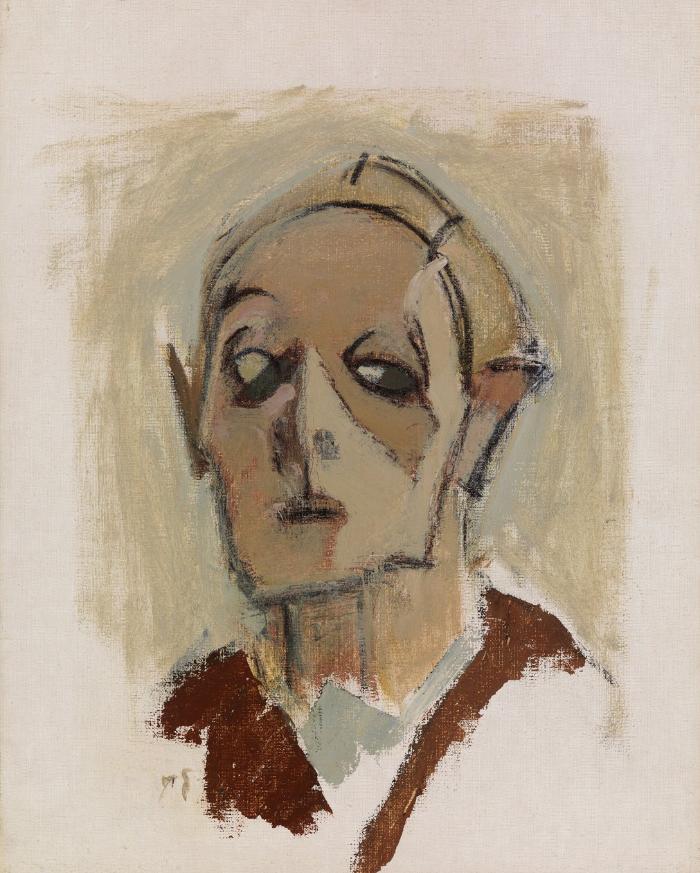 Autoportrét, zepředu I od Helene Schjerfbeck