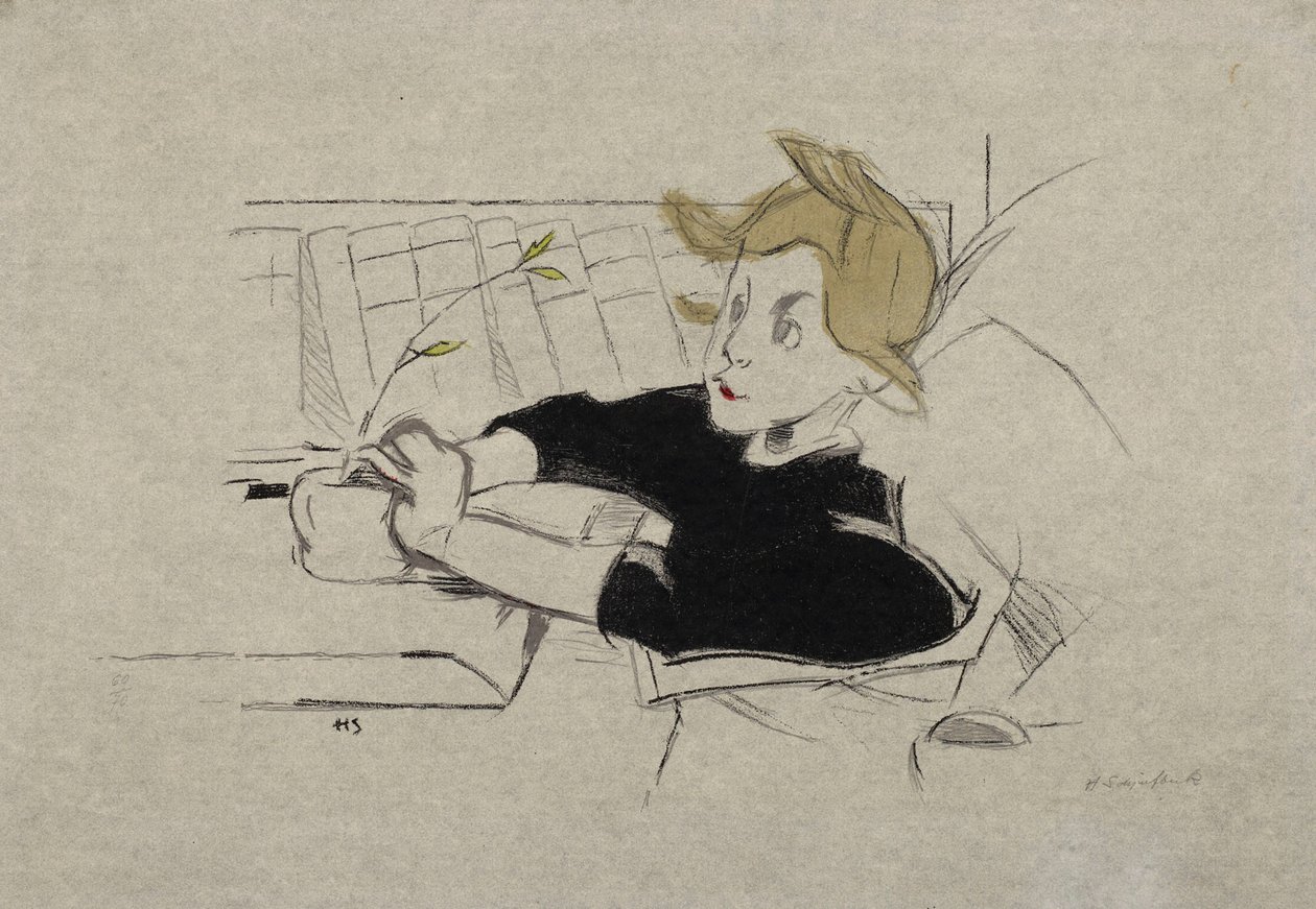 Uzdravující se žena od Helene Schjerfbeck