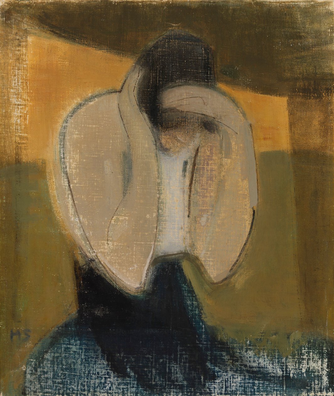 Die Zigeunerin; Die Romani-Frau od Helene Schjerfbeck