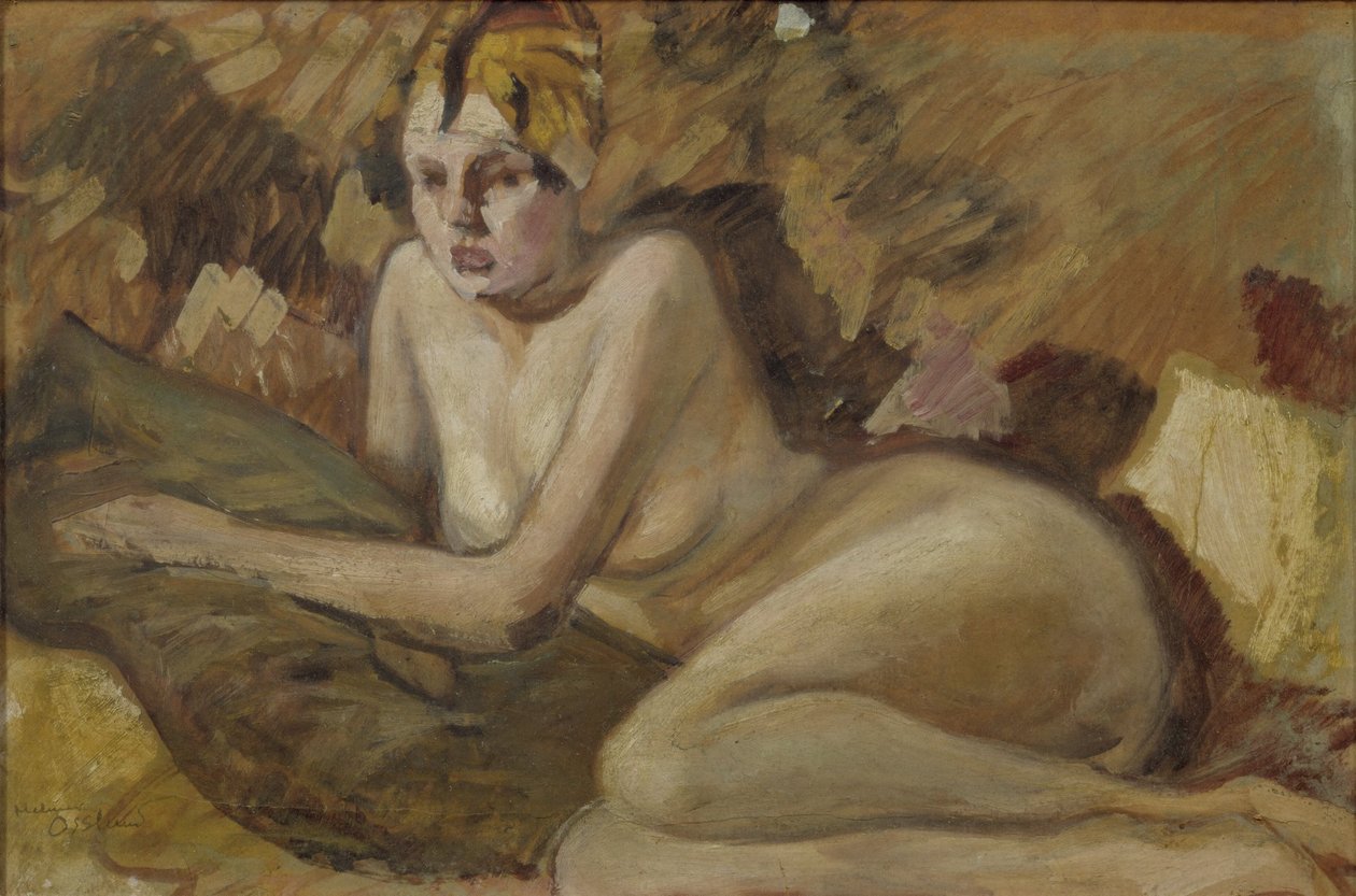 Ležící modelka od Helmer Osslund