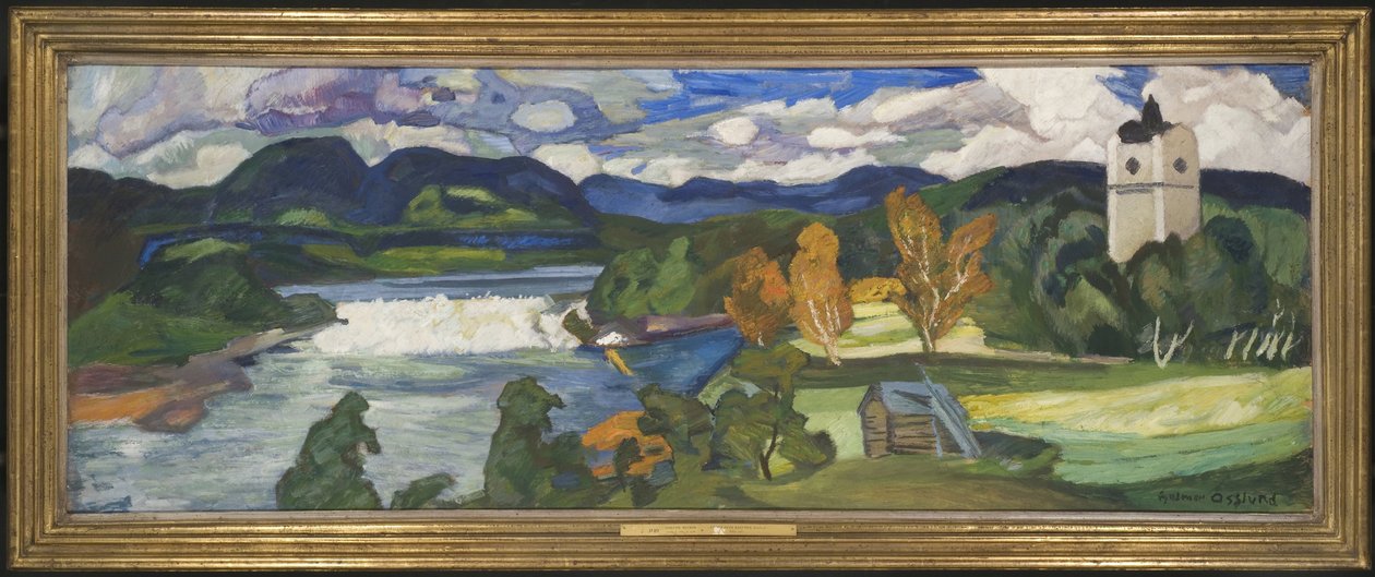Pohled na Ragundu, Jämtland od Helmer Osslund