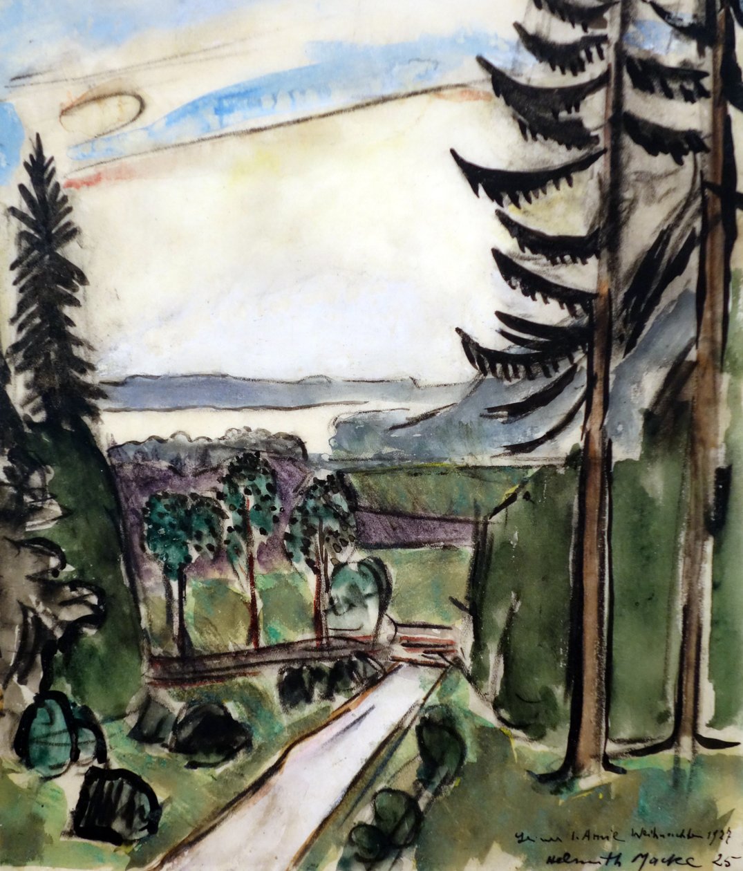 Lesní cesta od Helmuth Macke