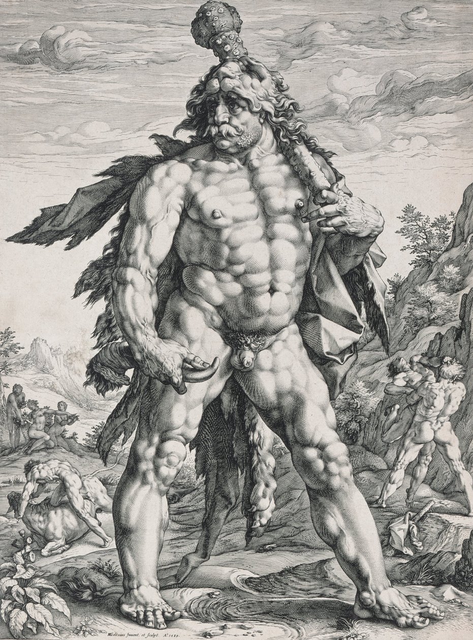 Velký Herkules od Hendrik Goltzius