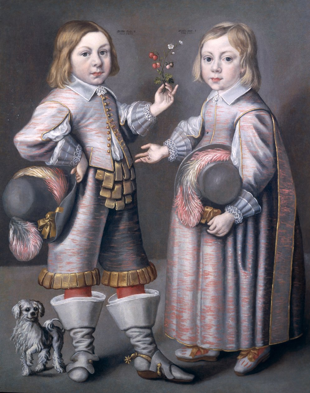 Portrét dvou dětí od Hendrick Munnichoven