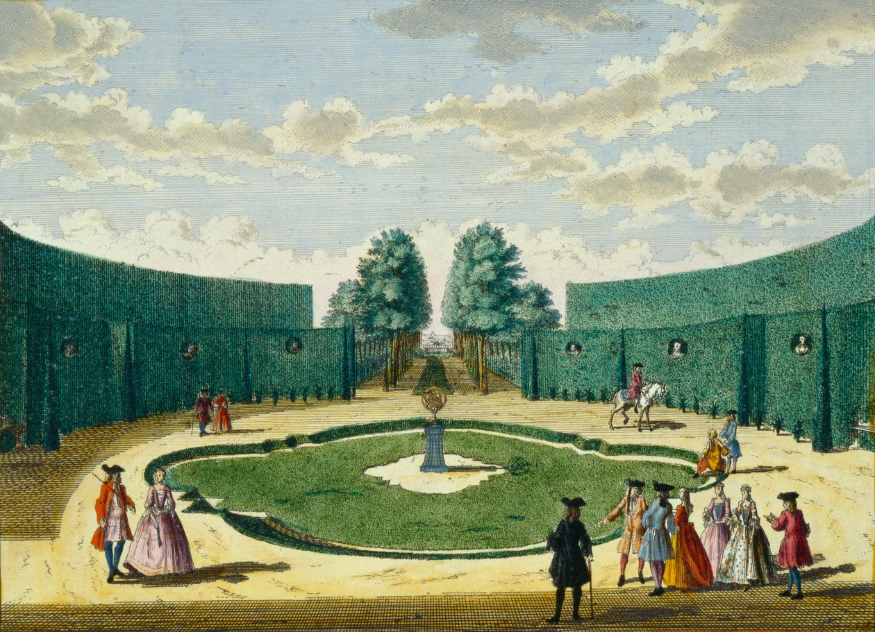Design for a Garden, cca 1700 od Hendrick de and Brouerius Van Nidek, Mattheus Leth
