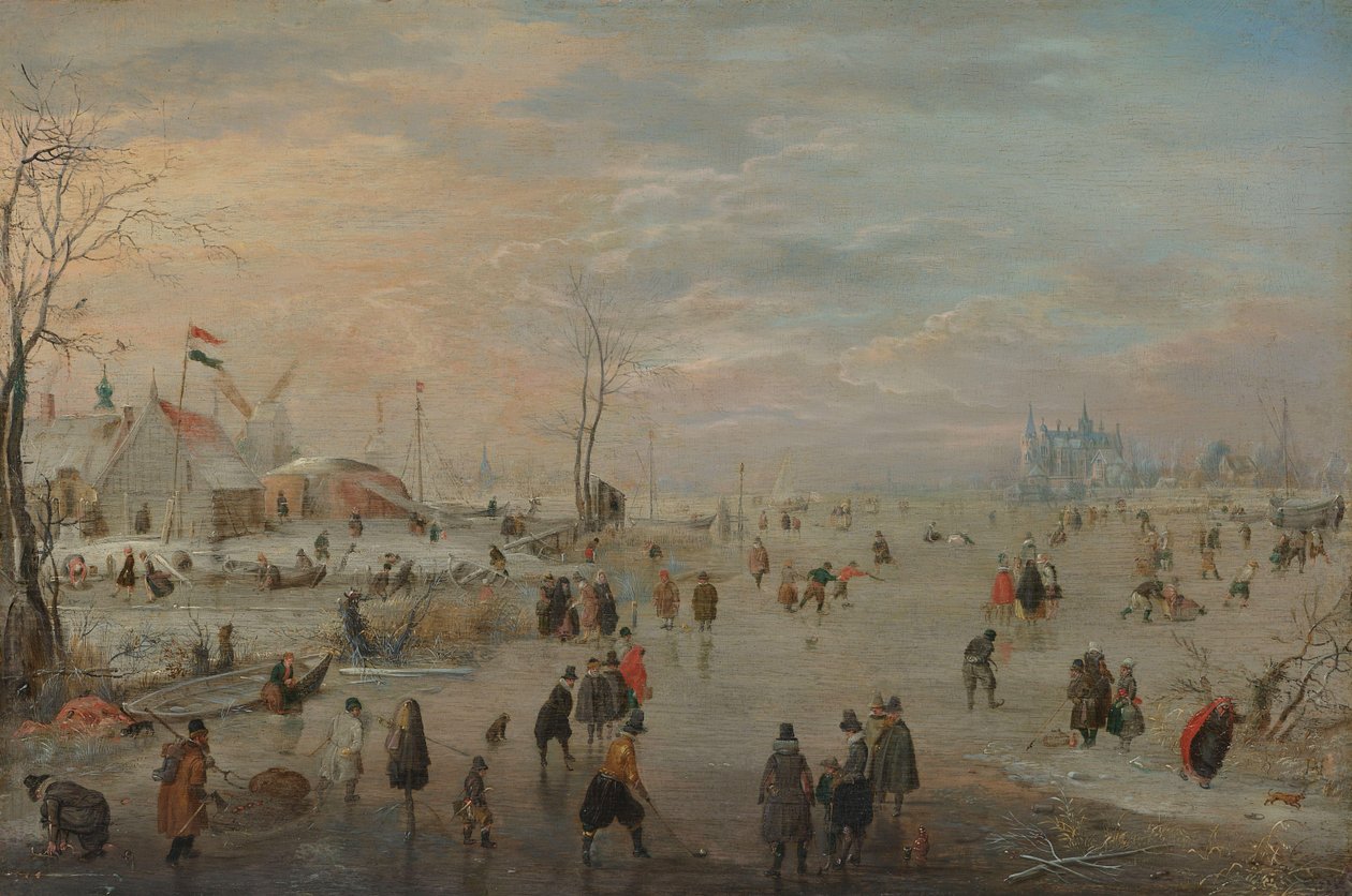 Užívat si led od Hendrick Avercamp