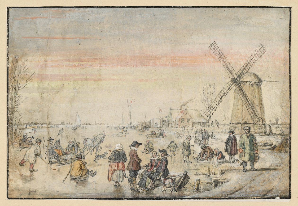 Život na ledě od Hendrick Avercamp