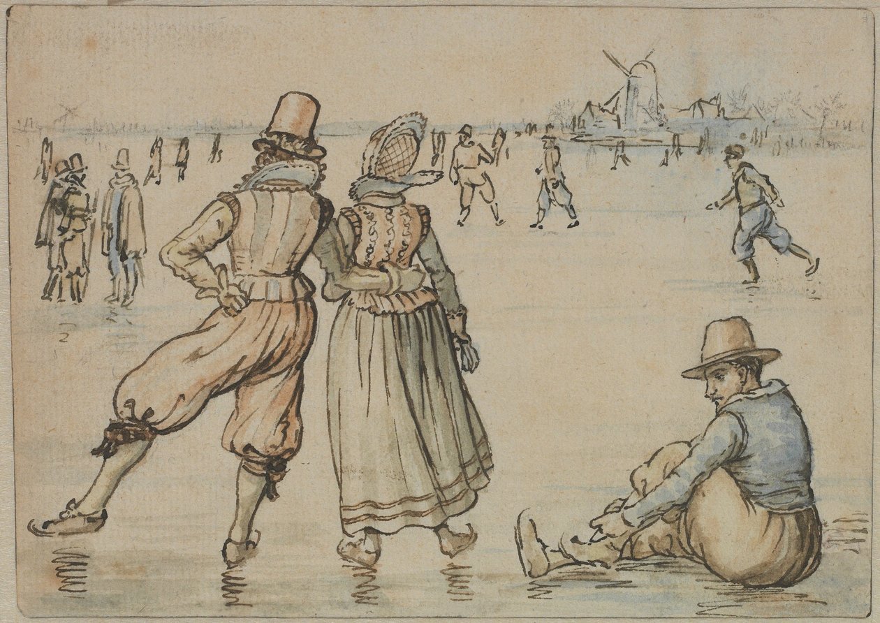 Bruslaři od Hendrick Avercamp