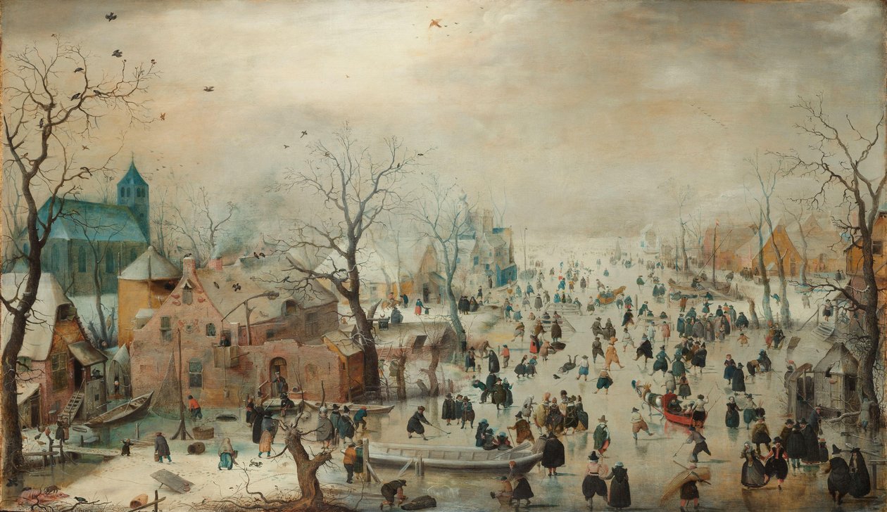 Zimní krajina s bruslaři Zimní krajina s bruslaři od Hendrick Avercamp