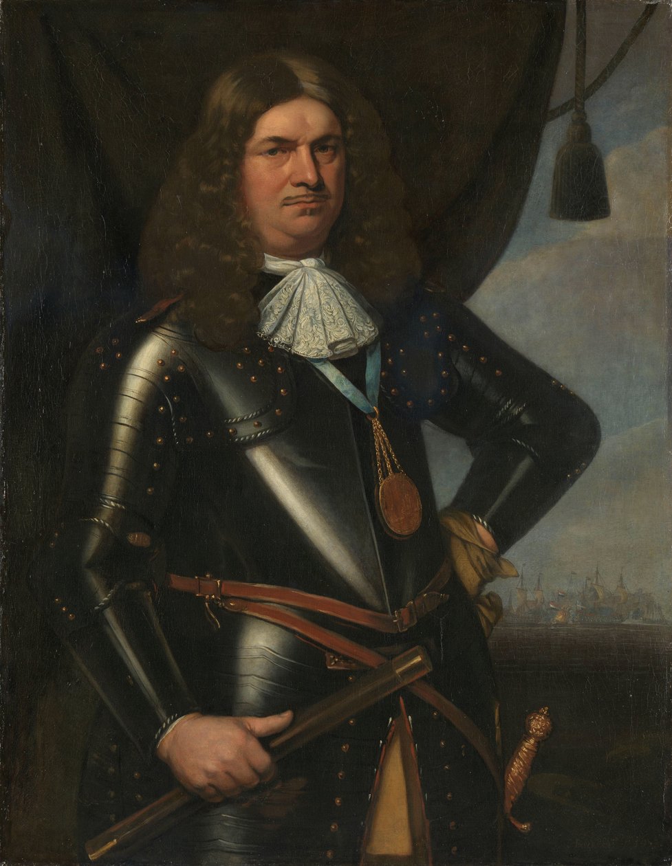Adriaen Banckert (c 1620-1684), viceadmirál Zeelandu od Hendrick Berckman
