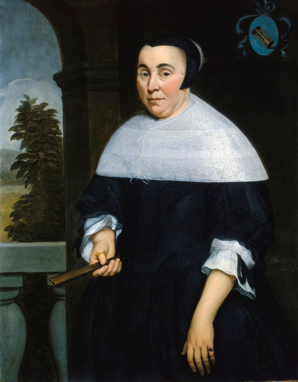 Portrét Anny van Gelderové, asi 1664 (olej na plátně) od Hendrick Berckman