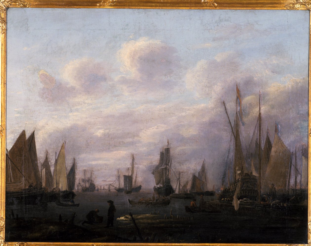 Vchod do přístavu, 1700 od Hendrick Dubbels
