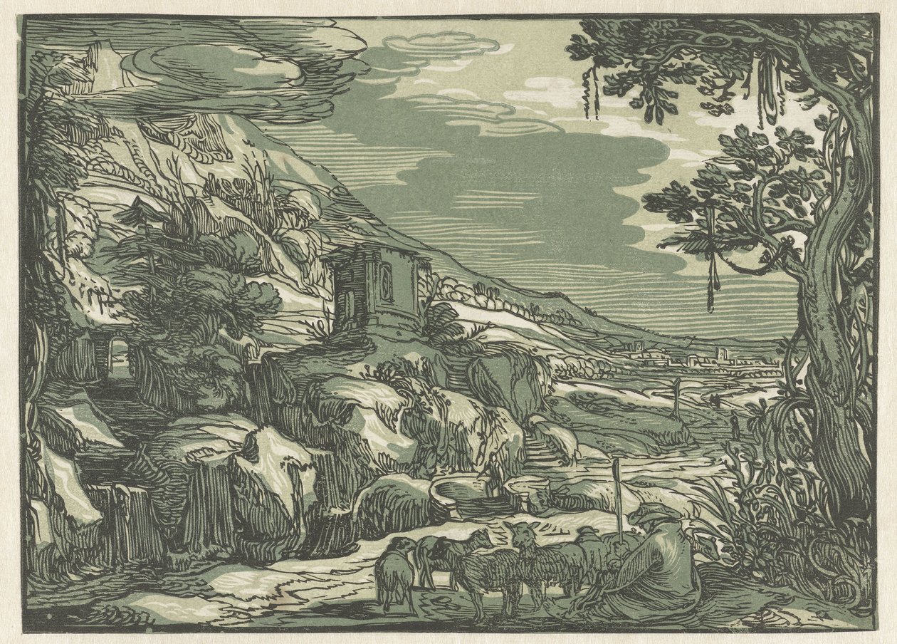 Arkádská krajina od Hendrick Goltzius (rejected attribution)