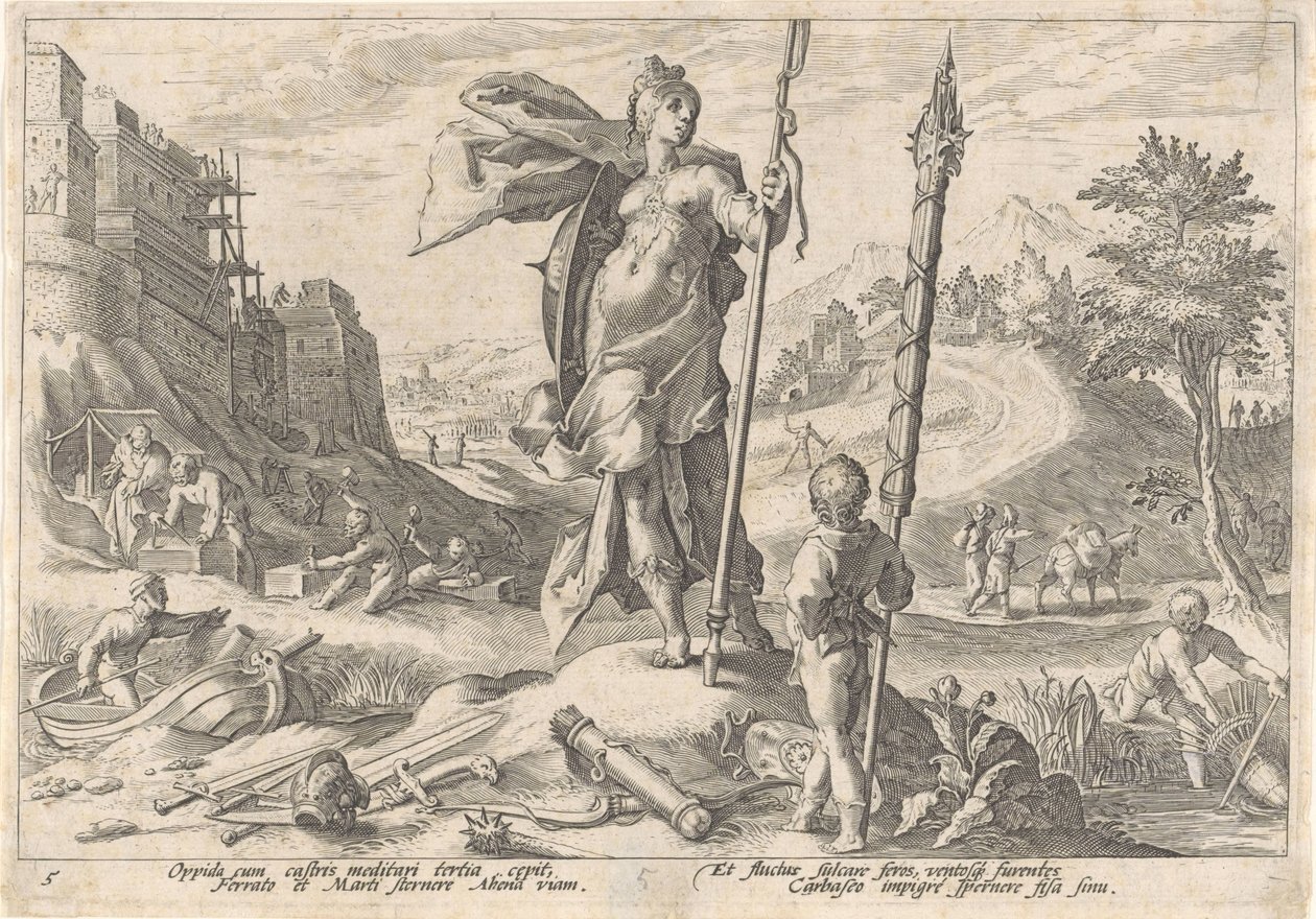 Doba bronzová Metamorfózy Ovidia (název série) od Hendrick Goltzius (workshop of)