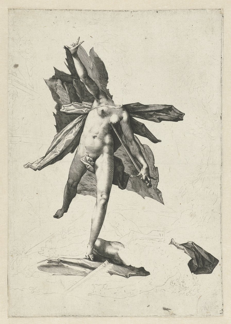 Pyramus a Thisbe od Hendrick Goltzius (workshop of)